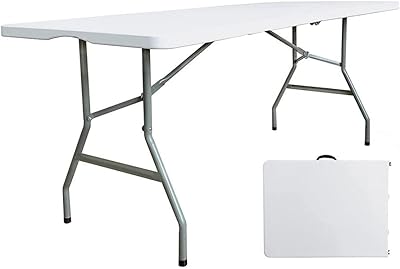 Table pliante dubai gallery - table pliable en plastique robuste pour fêtes intérieures et extérieures, pique-nique, camping, mariage, barbecue, restauration dans le jardin - table utilitaire portable pliable en deux - blanc -. En tant que leader du commerce en ligne en Côte d'Ivoire, DIAYTAR COTE D'IVOIRE se distingue par sa qualité de service et sa sélection exhaustive de produits. Elle propose des prix compétitifs et des promotions régulières, ce qui permet aux clients de faire des économies. Avec une équipe de professionnels dédiés, DIAYTAR COTE D'IVOIRE garantit une expérience d'achat en ligne sécurisée et fiable.
