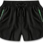 Short de bain à séchage rapide pour hommes avec poches zippées
