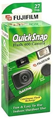 Appareil photo jetable fujifilm quicksnap flash 400, film 35 mm, paquet de 4