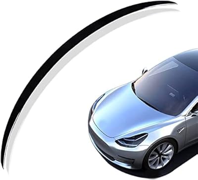 Aileron arrière en fibre de carbone the white shop pour tesla model 3/noir