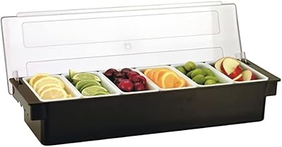 Plateau à condiments de beauté avec couvercle, distributeur de condiments glacés, récipient