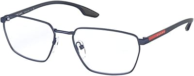 Lunettes de prescription prada avec monture bleue 52mv 54, bleu mat, 54/17/145