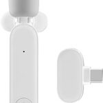 Shenzed tech microphone cravate sans fil pour smartphone de type c, microphone à