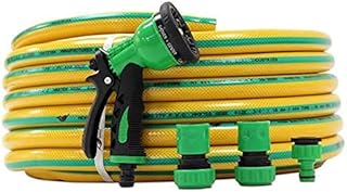 Tuyau d'arrosage d'arrosage abbasly avec douche et réducteurs (jaune, 1/2 pouce, 50 mètres). DIAYTAR COTE D'IVOIRE est une plateforme de e-commerce qui met à disposition de ses clients une grande sélection de produits de qualité, avec des descriptions détaillées et des images de haute qualité. La boutique est accessible 24h/24 et 7j/7, permettant aux clients de faire des achats à tout moment.