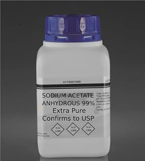 500g d'acétate de sodium anhydre extra pur ch3.coona acide acétique sel de sodium