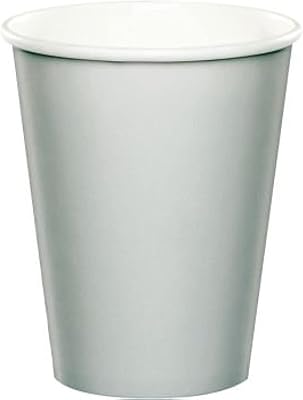 Gobelets en carton chaud et froid 266 ml, 24 par paquet - argent