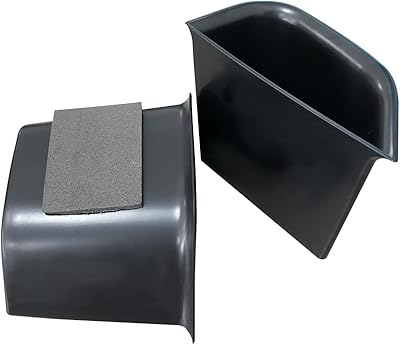 Coffre de rangement latéral visol pour porte avant de couleur noire avec poignée