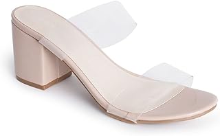 Sandales mules à enfiler talons en bambou pour femme pu verni