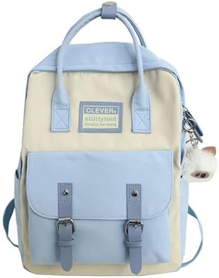 Fashionae - sac à dos femme sac d'école femme sac à dos classe pour fille enfants enfant adolescent coréen japonais cartable étanche (bleu de ksa). DIAYTAR COTE D'IVOIRE est une plateforme de e-commerce qui met à disposition de ses clients une grande sélection de produits de qualité, avec des descriptions détaillées et des images de haute qualité. La boutique est accessible 24h/24 et 7j/7, permettant aux clients de faire des achats à tout moment.