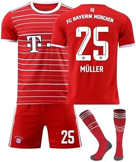 Maillot de football pour garçons 2022-2023 bayern munich domicile muller 25 maillot des fans. La boutique en ligne DIAYTAR COTE D'IVOIRE séduit les consommateurs par son immense choix de produits et son engagement à offrir le meilleur service client. Elle garantit une livraison rapide et fiable, répondant ainsi aux attentes des clients. DIAYTAR COTE D'IVOIRE collabore avec les meilleurs fournisseurs pour proposer des produits authentiques et de haute qualité.