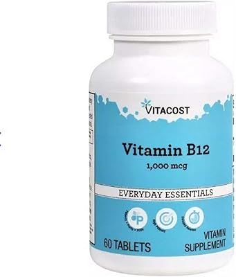 Vitamine b12 à libération retardée - 1000 mcg - 60 comprimés de vitacost