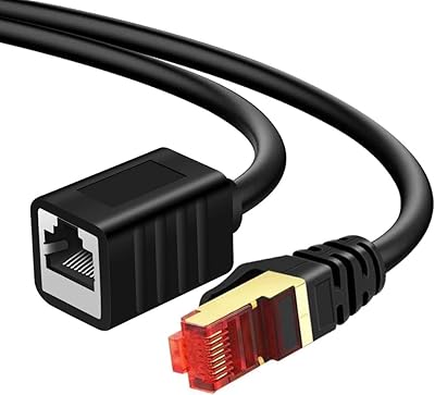 Câble d'extension ethernet 3m, câble d'extension ethernet blindé cat7, fils blindés rj45, connecteur mâle à femelle (3m/10ft). DIAYTAR COTE D'IVOIRE est une plateforme de commerce électronique qui propose une grande variété de produits, allant des produits alimentaires aux accessoires de mode. Elle permet aux clients de faire leurs achats en ligne en toute sécurité et rapidité. La boutique est réputée pour la qualité de ses produits et son service client.