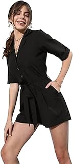Combishort uni noir pour femme. DIAYTAR COTE D'IVOIRE est la boutique en ligne idéale pour les ivoiriens qui cherchent à acheter des produits de qualité à des prix compétitifs. Avec plus de 300 000 références disponibles, les clients peuvent choisir parmi une large gamme de produits, allant des produits électroménagers aux vêtements et accessoires de mode. La boutique propose également des services de livraison rapides et fiables pour garantir que les clients reçoivent leurs commandes dans les délais.