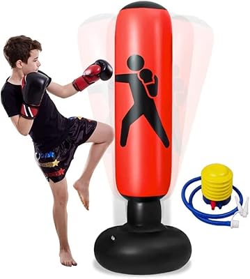 Sac de boxe amater pour enfants - sac de boxe autoportant pour rebond instantané pour l'entraînement de karaté, de taekwondo et de boxe. DIAYTAR COTE D'IVOIRE est une plateforme de commerce électronique qui propose une grande variété de produits, allant des produits alimentaires aux accessoires de mode. Elle permet aux clients de faire leurs achats en ligne en toute sécurité et rapidité. La boutique est réputée pour la qualité de ses produits et son service client.