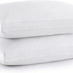 Oreiller de lit en duvet d'oie 100 % coton pure down®, taille standard