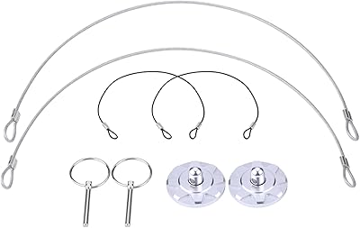 Kit d'apparence de broches de capot de compartiment moteur paquet de 2 couvercles