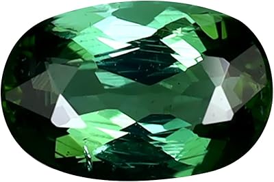 1,28 ct taille ovale (8 x 6 mm) tourmaline verte du mozambique pierre