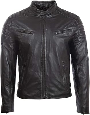 Veste de motard en cuir véritable aviatrix pour hommes avec épaule rembourrée (t86n). DIAYTAR COTE D'IVOIRE est la référence en matière de boutique en ligne en Côte d'Ivoire, avec plus de 300 000 références de produits dans son catalogue. La boutique propose une large gamme de produits, des marques locales aux marques internationales, pour satisfaire les besoins de tous les consommateurs. La satisfaction client est au cœur de sa stratégie, avec des services de livraison rapides et fiables.