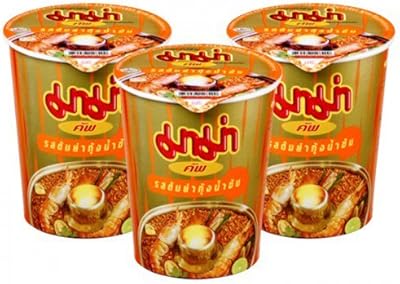 Mama cup nouilles instantanées saveur crevettes (tom yum) 60 g, paquet de 3