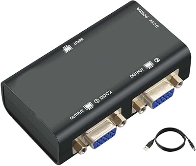 Répartiteur vga tb® avec 2 ports, bande passante de 250 mhz, 1 pc vers 2 écrans, le répartiteur vidéo svga prend en charge une résolution jusqu'à 1920 x 1440 pour la reproduction d'écran. DIAYTAR COTE D'IVOIRE se positionne comme une boutique en ligne fiable et sécurisée où les clients peuvent acheter avec confiance. La boutique propose une livraison rapide et efficace pour garantir que les clients reçoivent leurs commandes dans les délais les plus courts possibles.