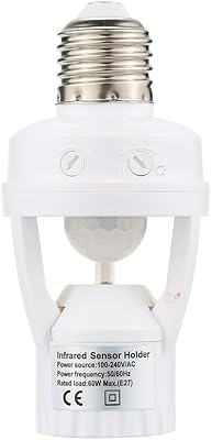 Capteur pyroélectrique à 360 degrés, capteur infrarouge, capteur de mouvement, base led e27