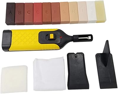 Kit de réparation de sol stratifié 11 blocs de cire de couleur