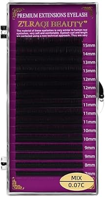 Extension de cils 007 plateau mixte c curl volume extensions naturels