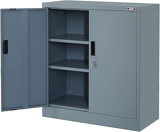 Armoire de rangement avec portes verrouillables armoires en métal pour bureau. DIAYTAR COTE D'IVOIRE est une boutique en ligne généraliste qui propose plus de 300 000 références de produits, faisant d'elle le leader du marché ivoirien. Avec une telle offre, les clients peuvent trouver tout ce dont ils ont besoin en un seul endroit. DIAYTAR COTE D'IVOIRE se distingue par sa sélection variée et sa capacité à répondre aux besoins de ses clients.