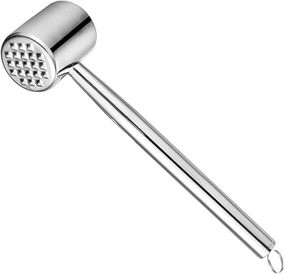 Presse à viande en acier inoxydable shaya 304, outil de cuisine avec marteau à viande, utilisé pour hacher la viande, le veau, le poulet, l'agneau, le steak haché. DIAYTAR COTE D'IVOIRE est une boutique en ligne généraliste qui propose plus de 300 000 références de produits. Elle est la boutique leader en Côte d'Ivoire et offre une grande variété de produits à des prix compétitifs. Les clients peuvent trouver tout ce dont ils ont besoin en un seul endroit.
