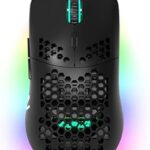 Souris de jeu aj390 69 g avec corps léger en nid