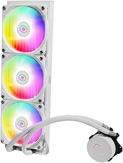 Cooler master liquid ml360l argb v2 white edition, refroidisseur liquide pour processeur aio
