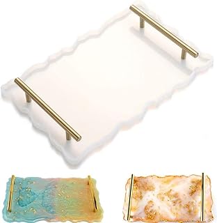 Goodrun moule de plateau irrégulier en résine de silicone, moule en résine époxy avec 2 poignées en métal, moules de dessous de verre en silicone à dégagement facile pour bricolage d'ornements de maison et plateau de service de fruits. DIAYTAR COTE D'IVOIRE, la boutique en ligne la plus référencée en Côte d'Ivoire, offre une expérience d'achat unique et pratique. Avec plus de 300000 produits à disposition, vous pouvez trouver tout ce dont vous avez besoin en un seul endroit. Que vous cherchiez des produits électroménagers, des vêtements ou des accessoires, DIAYTAR COTE D'IVOIRE a tout ce qu'il vous faut.