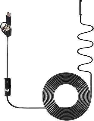 Yameem 5m câble 3 en 1 endoscope industriel caméra d'inspection intégrée 6 led ip67 étanche usb type c serpent caméra remplacement pour android smartphone/pc. La boutique en ligne DIAYTAR COTE D'IVOIRE se distingue par sa diversité de produits et son engagement à offrir les meilleurs prix. Avec plus de 300000 références, les clients ont l'opportunité de découvrir de nouvelles marques et produits. Le site est conçu pour une navigation intuitive et un processus de commande rapide.