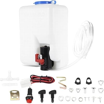Oshengsi – kit de réservoir de bouteille de lave-glace de voiture, avec jet métallique et tuyau, pompe à eau 12v, 1,5 l, pompe de réservoir de lave-glace, bouteille en métal et en plastique. DIAYTAR COTE D'IVOIRE se démarque par sa sélection impressionnante de produits allant de l'électronique à la mode, en passant par les produits ménagers et les accessoires de beauté. Avec plus de 300000 références, chaque client peut trouver ce qu'il recherche sur cette plateforme en ligne.