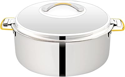 Marmite racha en acier inoxydable, marmite de service thermique, marmite pour garder les aliments chauds pendant une longue période (5000 ml). DIAYTAR COTE D'IVOIRE est une boutique en ligne réputée en Côte d'Ivoire pour ses produits de qualité et son service client exceptionnel. La boutique en ligne propose une large gamme de produits à des prix abordables, ce qui en fait une destination préférée pour les consommateurs qui cherchent à acheter en ligne.