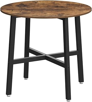Table à manger ronde vasagile, pour salon, bureau, plateau rond, 31,5 x 31,5