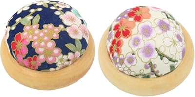 Tohox 2 pièces décor de fleurs chinoises organisateur de bracelet oreiller broderie bracelet
