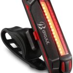 Feu arrière de vélo bikuul, feu de sécurité led rechargeable par usb, rétroéclairage