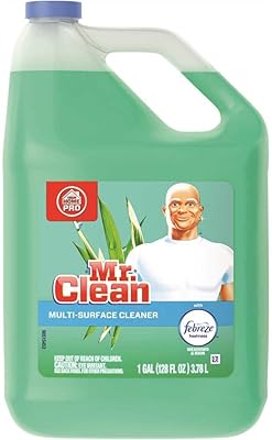 Nettoyant multi-usages mr. clean febreze meadows rain, 128 oz
