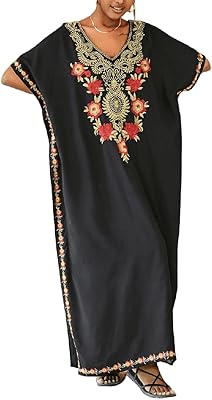 Robe caftan brodée turque pour femmes long vêtements de nuit maillots. DIAYTAR COTE D'IVOIRE offre une expérience d'achat en ligne pratique et sécurisée, avec des options de paiement faciles et des livraisons rapides. La boutique propose une large gamme de produits, allant de l'électronique à la mode, en passant par les produits de maison et les accessoires. Les clients peuvent ainsi trouver tout ce dont ils ont besoin en un seul endroit.