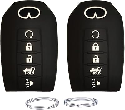 Couvercle de clé intelligente en silicone compatible avec infiniti qx60 qx50 qx50 kr5txn7 2022 2021 2020 2019 (5 boutons) (caoutchouc, noir et noir). DIAYTAR COTE D'IVOIRE se positionne comme un acteur majeur du commerce électronique en Côte d'Ivoire, offrant à ses clients un large éventail de produits allant des accessoires à la maison, en passant par l'électronique et les produits alimentaires. La boutique met en avant une approche client centrée, avec des services de livraison rapides et fiables. Cela contribue à renforcer la confiance de sa clientèle.