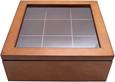 Boîte de rangement à thé en bois d&d uae, coffre à thé à