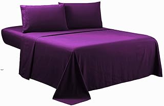 Parure de lit foothome purple queen - parure de lit 4 pièces