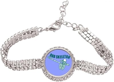 Bracelet de cheville en chaîne de tennis pour corps de sport squelette