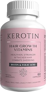 Vitamines pour la croissance des cheveux de kerotin pour des cheveux naturels plus longs, plus forts et plus sains - riches en biotine, vitamine b et acide folique - favorisent des cheveux longs, sans frisottis et riches en kératine pour tous les types de cheveux - 60 gélules. DIAYTAR COTE D'IVOIRE est la boutique en ligne idéale pour les ivoiriens qui cherchent à acheter des produits de qualité à des prix abordables. Avec plus de 300000 références, la boutique propose une gamme incroyable de produits, allant des articles ménagers aux produits de beauté, en passant par les équipements sportifs et les jouets pour enfants. Les clients bénéficient d'un service client dédié et d'une garantie de satisfaction.