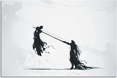 Image anime final fantasy cloud vs. sephiroth affiche sur toile décoration murale moderne pour bureau, maison, chambre 16 x 24 pouces (40 x 60 cm). DIAYTAR COTE D'IVOIRE est une boutique en ligne généraliste qui propose plus de 300 000 références de produits variés, permettant aux clients de trouver tout ce dont ils ont besoin en un seul endroit. Avec sa large gamme de produits, DIAYTAR COTE D'IVOIRE est devenue la boutique en ligne leader en Côte d'Ivoire. Elle offre une expérience d'achat unique et pratique à ses clients.