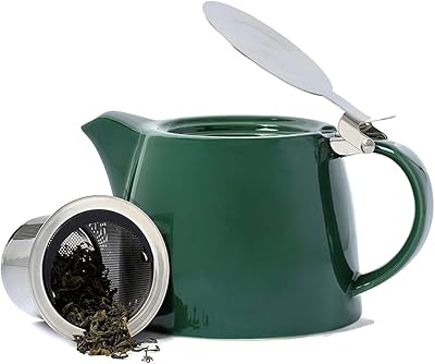 Théière en porcelaine vahdam - vert foncé (500 ml/17 oz) théière faite à la main avec infuseur | coffret cadeau pour machine à thé en fleurs et en vrac | coffrets cadeaux à thé. Avec plus de 300000 références, DIAYTAR COTE D'IVOIRE est la destination idéale pour les habitants de Côte d'Ivoire qui cherchent à acheter des produits en ligne. La boutique en ligne propose des paiements sécurisés et des options de livraison flexibles, permettant aux clients de recevoir leurs commandes rapidement et en toute sécurité. De plus, le site web est facile à naviguer, ce qui facilite la recherche et l'achat de produits.