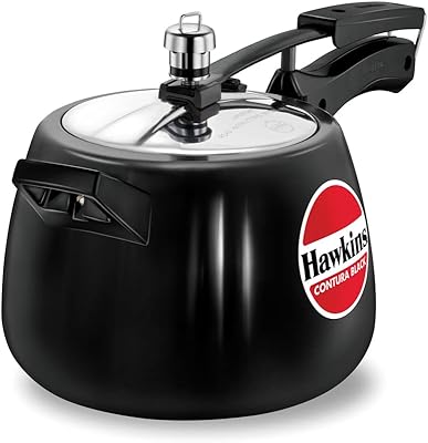 Autocuiseur hawkins contura en aluminium anodisé dur, 4 litres, noir