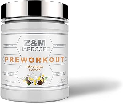 Supplément pré-entraînement z&m hardcore pina colada (380 g)