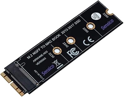 Carte adaptateur ssd m.2 nvme pour macbook air pro retina (année 2013-2017), kit de mise à niveau ssd senseco nvme/ahci pour a1465 a1466 a1398 a1502 (ne convient pas aux macbook pro début 2013). La boutique en ligne DIAYTAR COTE D'IVOIRE est conçue pour être conviviale et facile à utiliser, permettant aux clients de trouver facilement ce qu'ils cherchent. Elle est accessible via ordinateur, tablette ou smartphone, ce qui permet une expérience d'achat polyvalente et sans limites. C'est l'endroit idéal pour faire des achats en ligne en toute simplicité et rapidité.